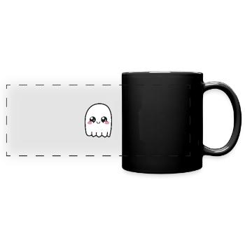 Doux Kawaii - Mug panoramique uni - noir - Devant
