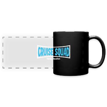 Croisière familiale - Mug panoramique uni - noir - Devant