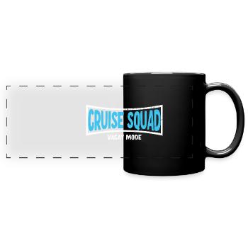 Vacay Squad Family Holidays - Full Colour Panoramic Mug - black - Front
