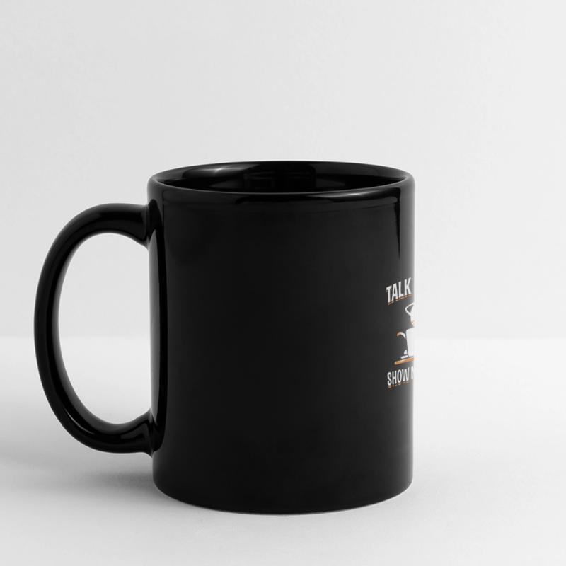 Citation de conception de programmeur impressionnante Montrez-moi le code Mug panoramique uni