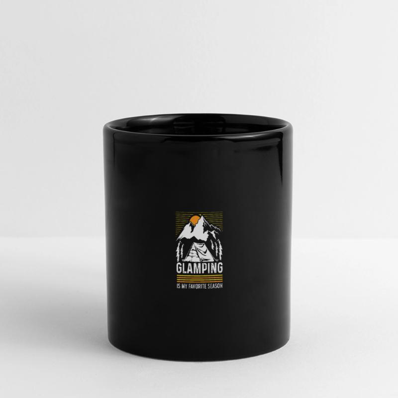 Meine lieblingsjahreszeit Explorer oder Backpacker Panorama-Tasse farbig