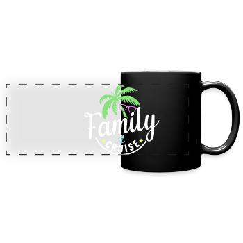 Family Cruise - Full Colour Panoramic Mug - black - Front
