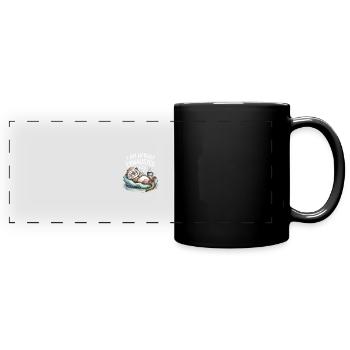Komisch, ich bin schrecklich erschöpft - Panorama-Tasse farbig - Schwarz - Vorne