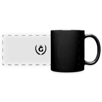 Lettre G King - Mug panoramique uni - noir - Devant