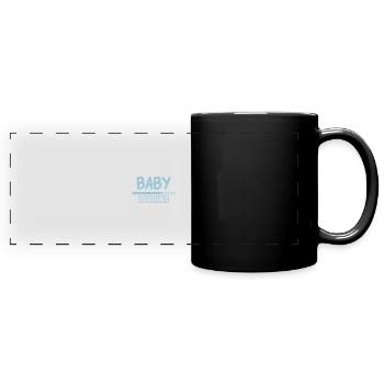 chargement de bébé - Mug panoramique uni - noir - Devant