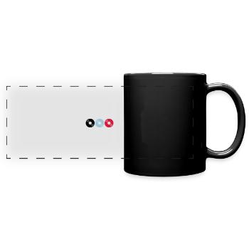 enregistrements 02 - Mug panoramique uni - noir - Devant