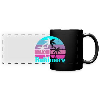 Baltimore - Full Colour Panoramic Mug - black - Front