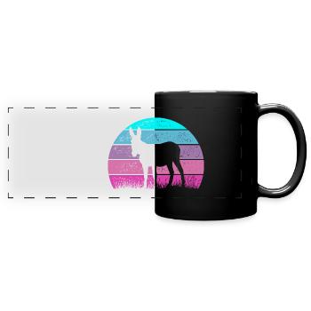 Donkey Mule - Full Colour Panoramic Mug - black - Front