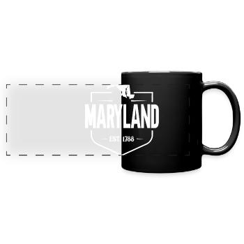 Maryland - Full Colour Panoramic Mug - black - Front