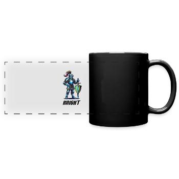 Bande dessinée Knight - Mug panoramique uni - noir - Devant