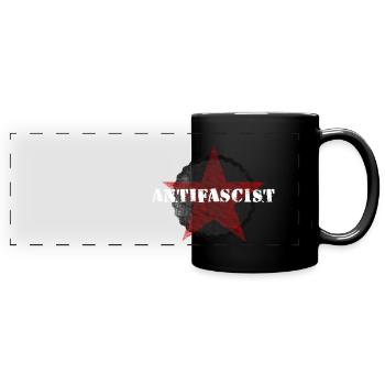FASCISME ANTIFASCISTE RACISME SEXISME - Mug panoramique uni - noir - Devant