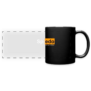 Spiedo Bresciano Food Porn Brescia Maglietta - Panorama-Tasse farbig - Schwarz - Vorne