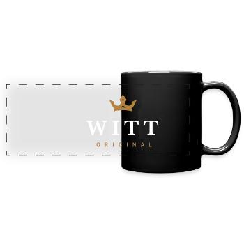 Witt Original Logo de la famille - Mug panoramique uni - noir - Devant