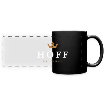 Hoff Original Familienlogo - Panorama-Tasse farbig - Schwarz - Vorne
