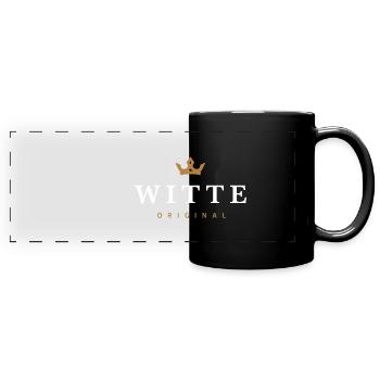 Witte Original Logo de la famille - Mug panoramique uni - noir - Devant