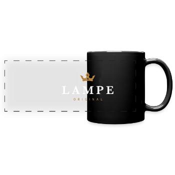 Lampe Original Familienlogo - Panorama-Tasse farbig - Schwarz - Vorne