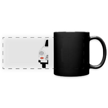 Trabi Schatten -  Shadow - Mug panoramique uni - noir - Devant