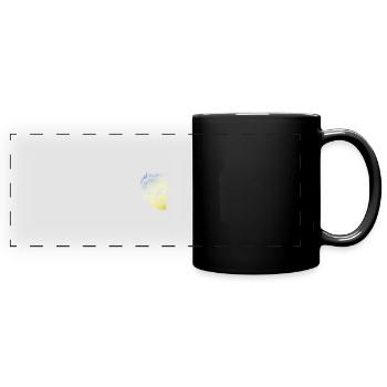Crâne de punk - Mug panoramique uni - noir - Devant