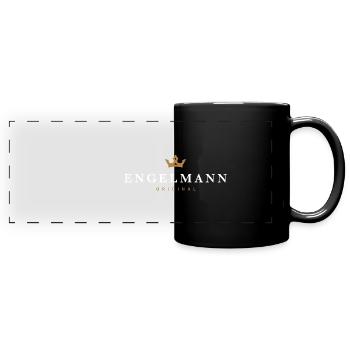 Engelmann Nom de famille original - Mug panoramique uni - noir - Devant