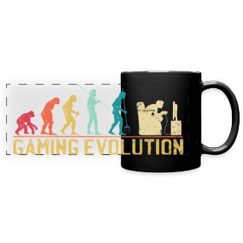 Gaming Evolution Kunstwerk - Panorama-Tasse farbig - Schwarz - Vorne