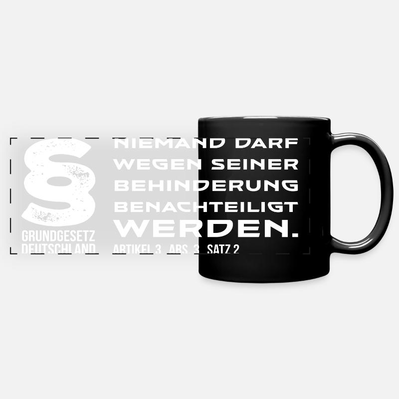 Anti-Discrimination Embassy - Full Colour Panoramic Mug - black