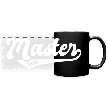 Diplôme de Master 2026 - Mug panoramique uni - noir - Devant