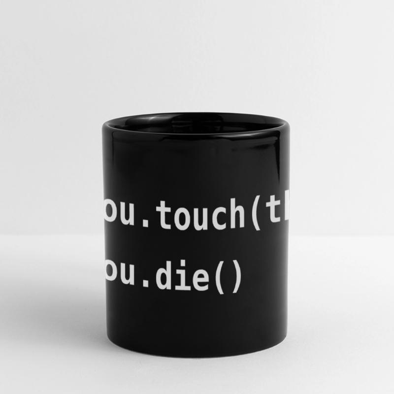 Python code | Don't touch it! | Programming Full Colour Panoramic Mug