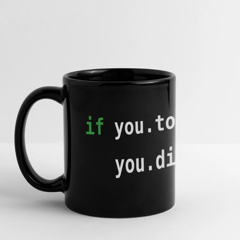 Python code | Don't touch it! | Programming Full Colour Panoramic Mug