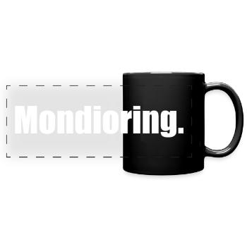 Mondioring . Dog motif White - Full Colour Panoramic Mug - black - Front