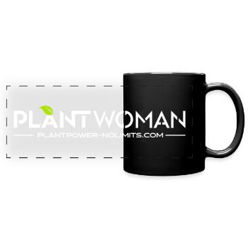 Femme Plante | Puissance de l’usine sans limites - Mug panoramique uni - noir - Devant