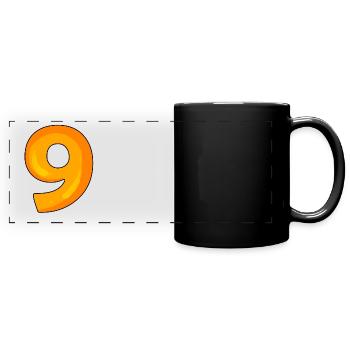 9 - Full Colour Panoramic Mug - black - Front