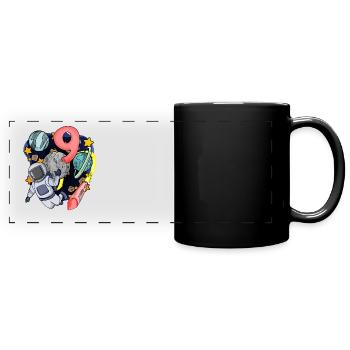 9 birthday boy - 9 years old - I am 9 - Full Colour Panoramic Mug - black - Front