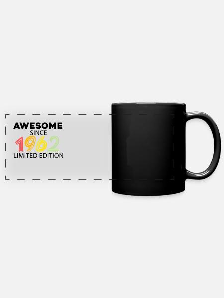 Fantastic since 1962 - born in 1962 - Full Colour Panoramic Mug - black