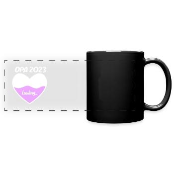 Opa 2023 loading - Panorama-Tasse farbig - Schwarz - Vorne