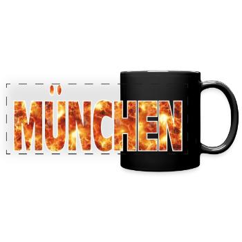 Munich - Full Colour Panoramic Mug - black - Front