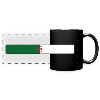 Algerian flag - Full Colour Panoramic Mug - black - Front