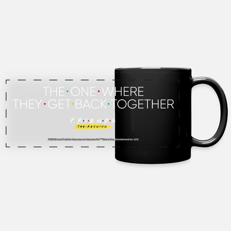 Friends The Reunion Nom de l'épisode - Mug panoramique uni - noir