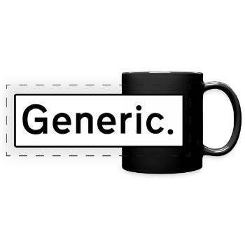 Generic - Full Colour Panoramic Mug - black - Front