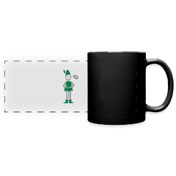 peter pan - Panorama-Tasse farbig - Schwarz - Vorne