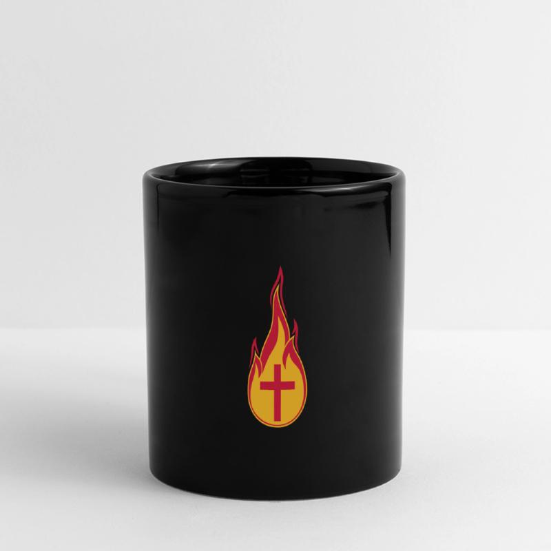 fire flames hot burn burned torch loder Full Colour Panoramic Mug