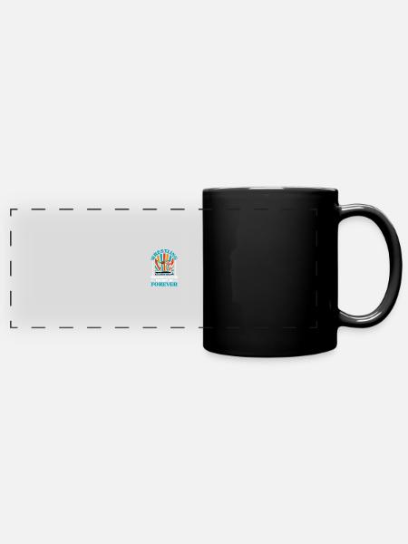 Wrestling Ringer - Panorama-Tasse farbig - Schwarz