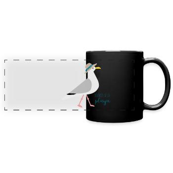 Seagull Stohhut - Full Colour Panoramic Mug - black - Front