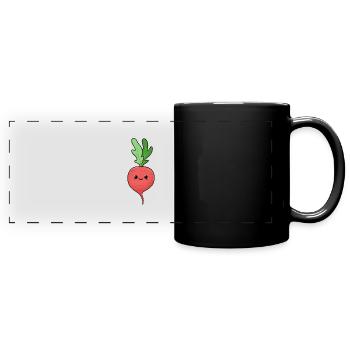 radish - Full Colour Panoramic Mug - black - Front