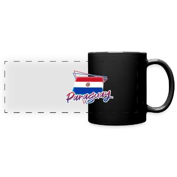 Paraguay - Panorama-Tasse farbig - Schwarz - Vorne