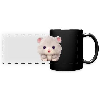 Cute Animal - Full Colour Panoramic Mug - black - Front