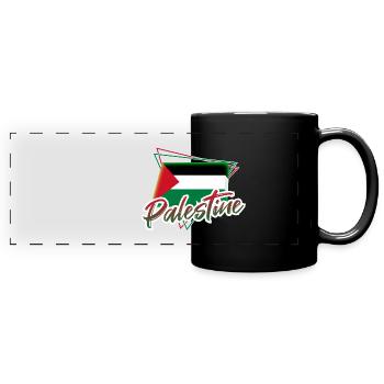 Palästina - Panorama-Tasse farbig - Schwarz - Vorne