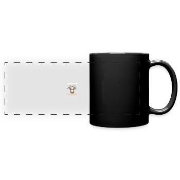Paresseux Johannes - Mug panoramique uni - noir - Devant