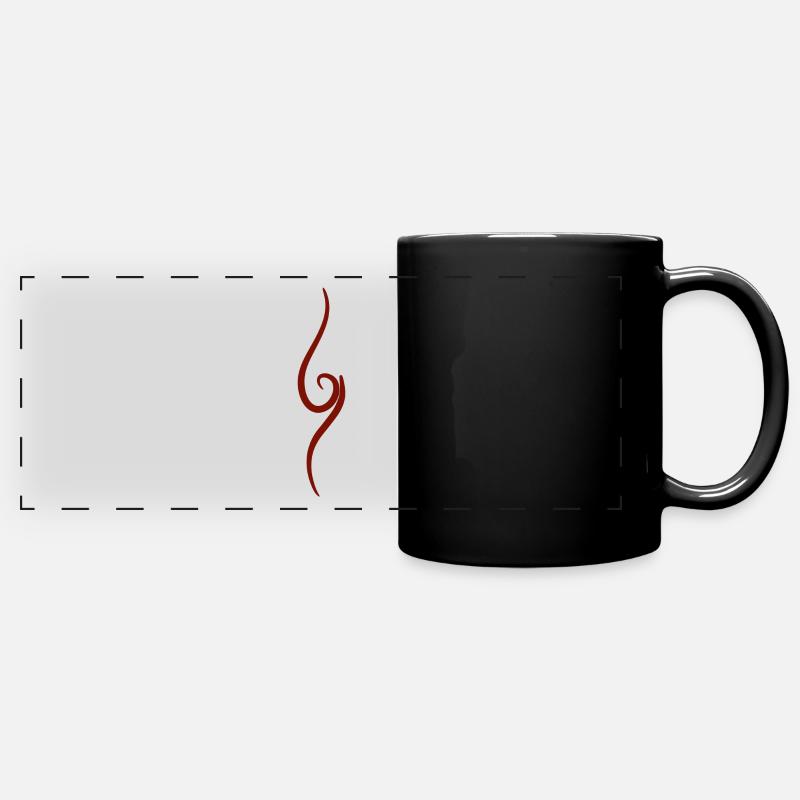 Anime design. - Full Colour Panoramic Mug - black