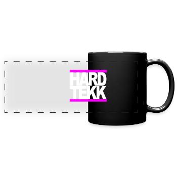 HARDTEKK - Panorama-Tasse farbig - Schwarz - Vorne