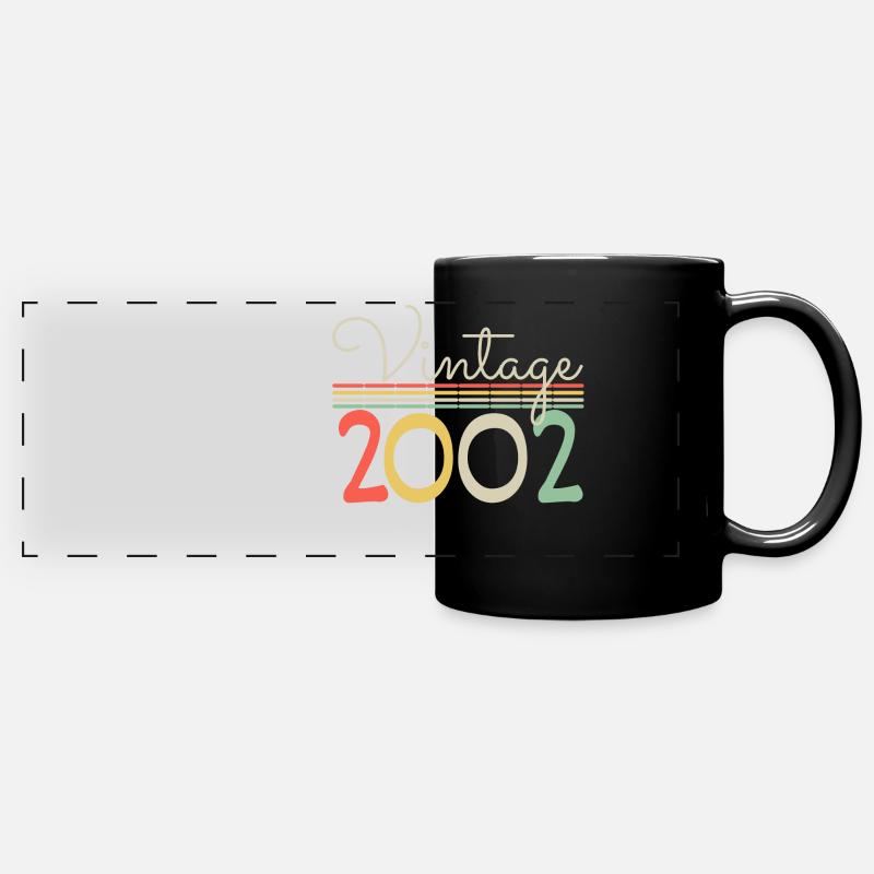 Vintage 2002 - Mug panoramique uni - noir